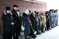 Открытие мемориальной доски рядовому  Антону Тихон, погибшему в Республике Дагестан