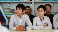 ЧВалерий Салахов и Игорь Винников посетили Нефтеюганскую среднюю общеобразовательную школу № 7